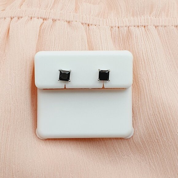 4MM S925 Sterling Silver CZ Stud Earrings for Women/Girl, US19251020 - Picture 13 of 14